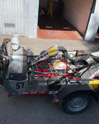 Carrello porta Gokart trasporto cose