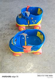 PATTINI A 4 RUOTE REGOLABILI PAW PATROL BAMBINI