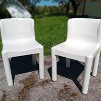 SEDIE KARTELL 4875 CARLO BARTOLI  ANNI '70 SET