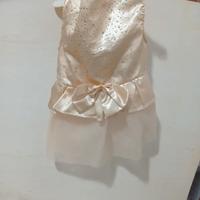 vestitino dorato in tulle