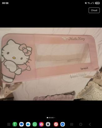 hello kitty brevi spondina letto