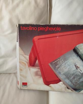 Tavolino pieghevole Biesse. Design italiano 1970