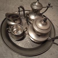 Servizio the e caffe in Peltro vintage