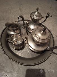 Servizio the e caffe in Peltro vintage