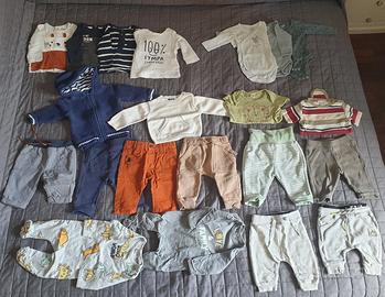 Lotto abbigliamento 1-3 mesi mezza stagione 