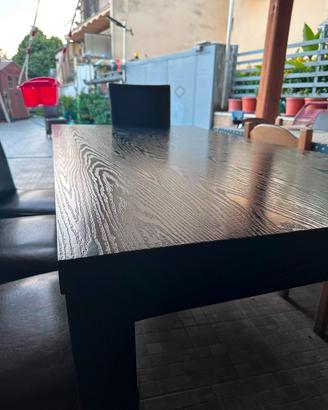 Set Pranzo Completo: tavolo e sedie in pelle