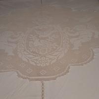 coperta in pizzo fatto a mano di cotone