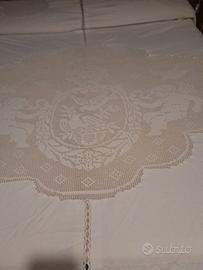 coperta in pizzo fatto a mano di cotone
