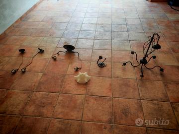 Set Lampadario Lampadari Applique Vintage Retró