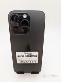 iphone 15 Pro 128GB nero usato garanzia