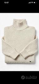 Maglione Liu Jo 52 L panna dolcevita lana grossa