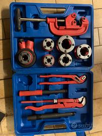 Kit filettatrice tubi Powerfix completo con valige