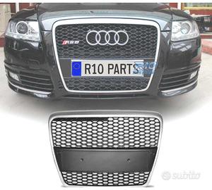 GRIGLIA PER AUDI A6 C6 04-08 LOOK RS6 COLORE GRIGI