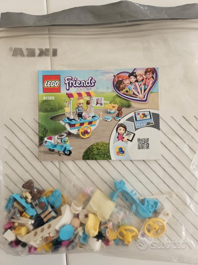 LEGO Friends Il Carretto dei Gelati, Playset con le Figure di Stephanie, lo  Scooter e il Cane Dash, Giocattoli per Bambini dai 6 Anni in su, 41389