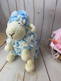 Cuscino Pecorella Azzurra – Fatto a Mano