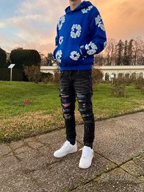 Jeans uomo neri slim fit destroyed – taglia 30US