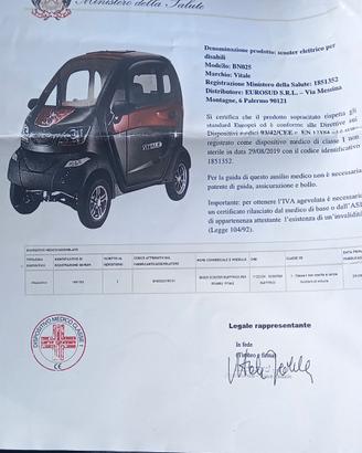 auto elettrica disabili  329 23 88 571