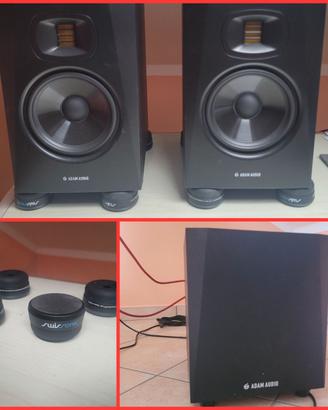Adam Audio 2 monitor e subwoofer