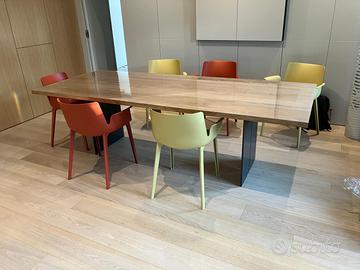 Set 6 Kartell piuma nuovissime  senape e ruggine