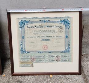 Certificato azionario