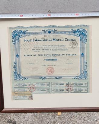 Certificato azionario