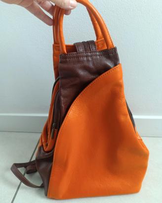 Zaino/borsa artigianale in pelle 