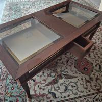 Tavolino classico 3 cassetti colore noce nazionale