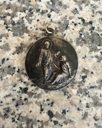 Medaglia in argento Gesù Gerusalemme