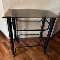 Carrello in ferro e vetro