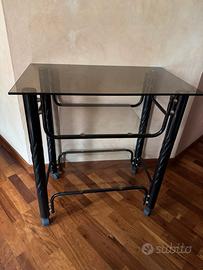Carrello in ferro e vetro