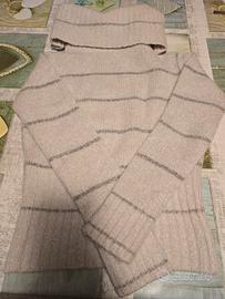 Maglia donna in lurex e kid mohair taglia S