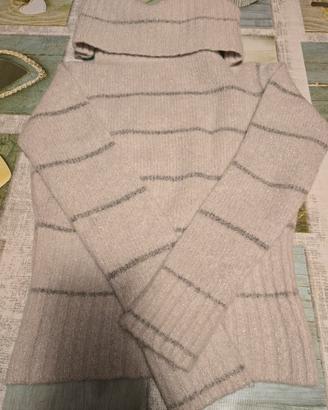 Maglia donna in lurex e kid mohair taglia S