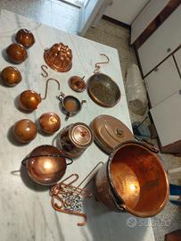 paiolo e oggetti in rame