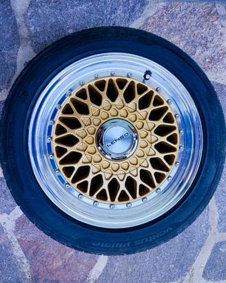 4 cerchi LENSO 5X100 7x15 ET20 VW GOLF 3 tipo BBS