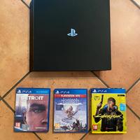 Playstation 4 Pro + 3 giochi