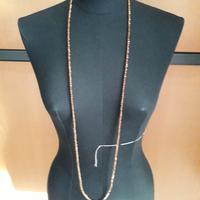 Collana perline bronzo