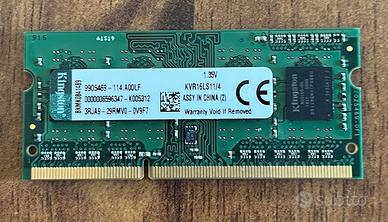 Memoria kingston DDR3L 4GB