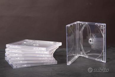 Porta dvd - cd SINGOLO 7pz trasparente jewel box