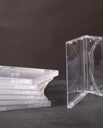 Porta dvd - cd SINGOLO 7pz trasparente jewel box