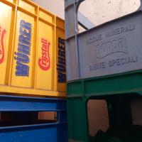 5 cassette cestelli bibite vintage 