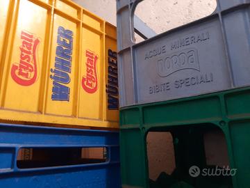 5 cassette cestelli bibite vintage 