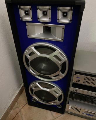 Impianto DJ/festa slytec-4 casse led + subwoofer