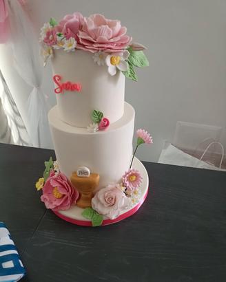 Torta finta per comunione