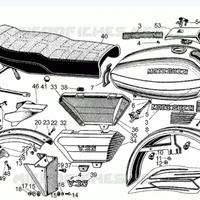 ricambi moto guzzi v35c v50 nuovo falcone v7
