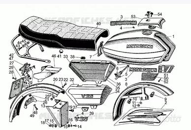 ricambi moto guzzi v35c v50 nuovo falcone v7