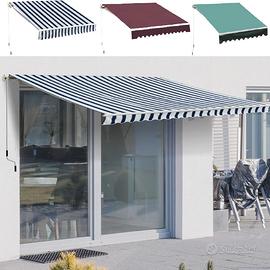 NUOVO tenda balcone sole avvolgibile copertura 3x3