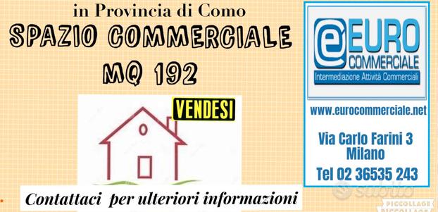 344/18 IMMOBILE COMMERCIALE di mq 192