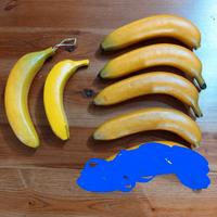 n.7 banane frutta finta di alta qualità 