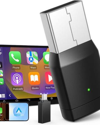 Adattatore CarPlay Android Auto Wireless 2in1 USB-