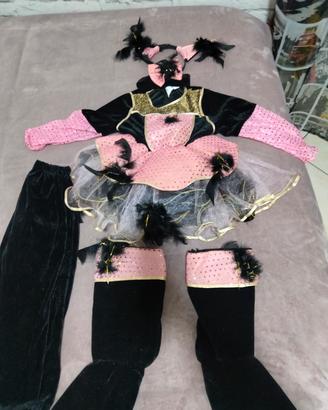 vestito carnevale bimba ballerina burlesque anni 4